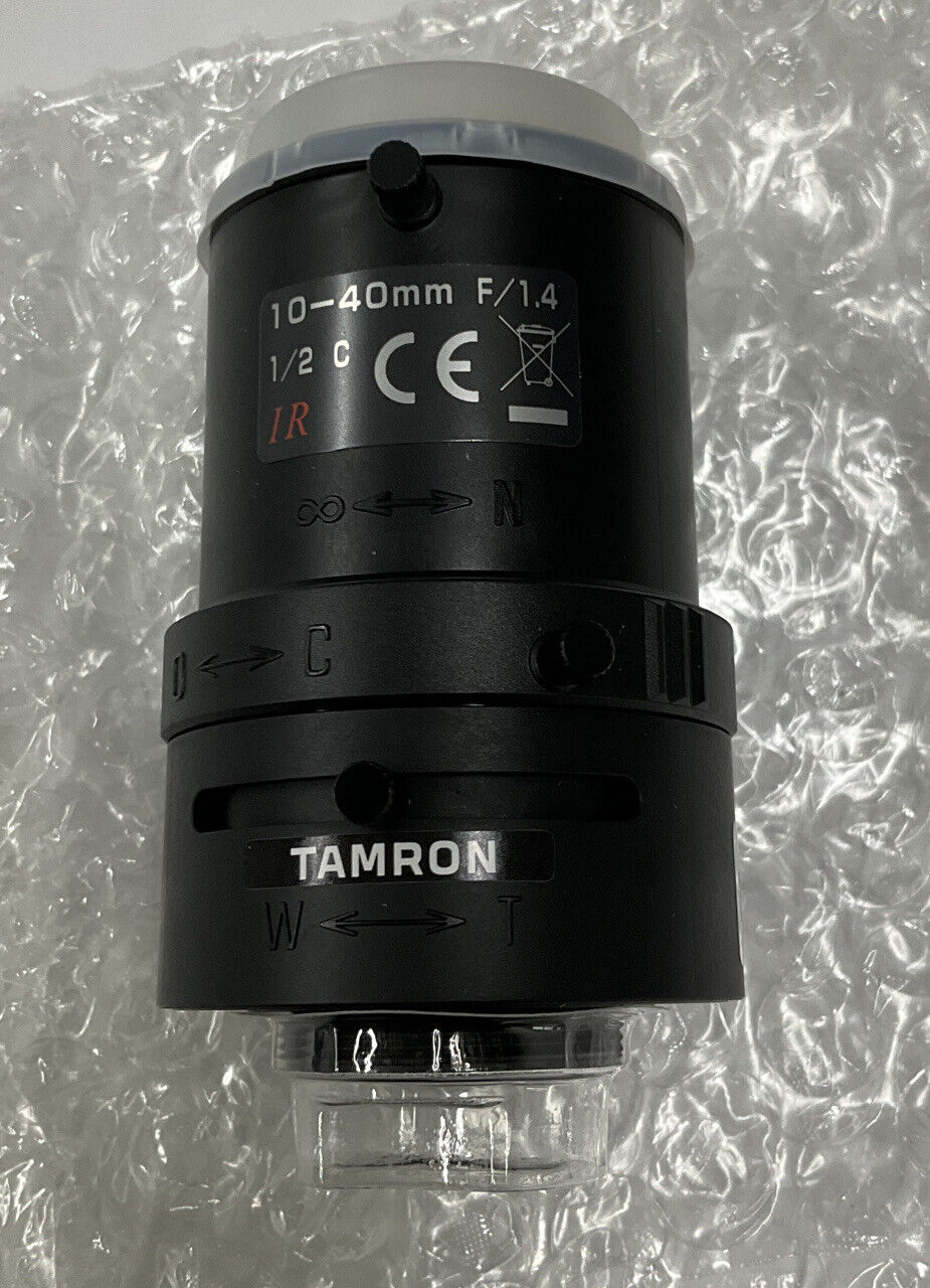 Tamron 12VM1040ASIR NEW 40mm C mount Lens w/ Aperture & Focus Lock (RE213) - 0