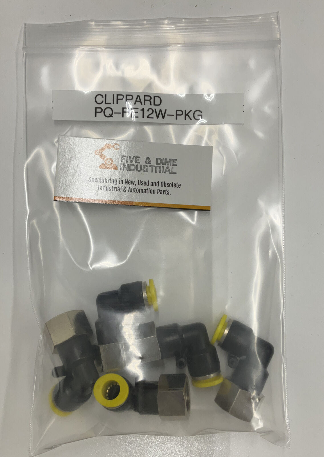 Clippard PQ-FE12W-PKG Lot of 5  Push Connect Female Elbow 3/8” NPT - (BL226)