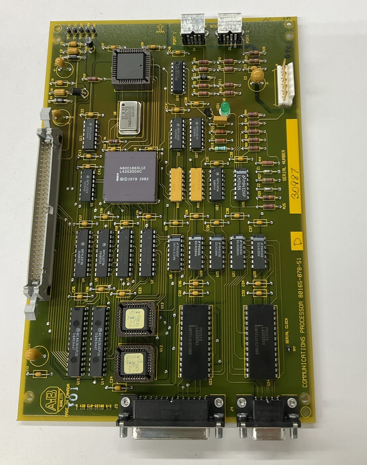 Allen Bradley 80165-078-51 SER D Communication Processor  PCB (CB103) - 0