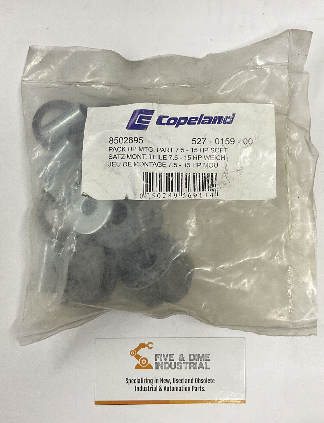Copeland 527-0159-00 Compressor Mounting Kit 7.5 - 15HP Soft (BK141)