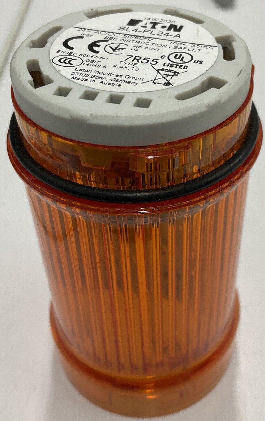 Eaton SL4-FL24-A Amber Strobe Led Stack Light 24VAC/DC (BL111)