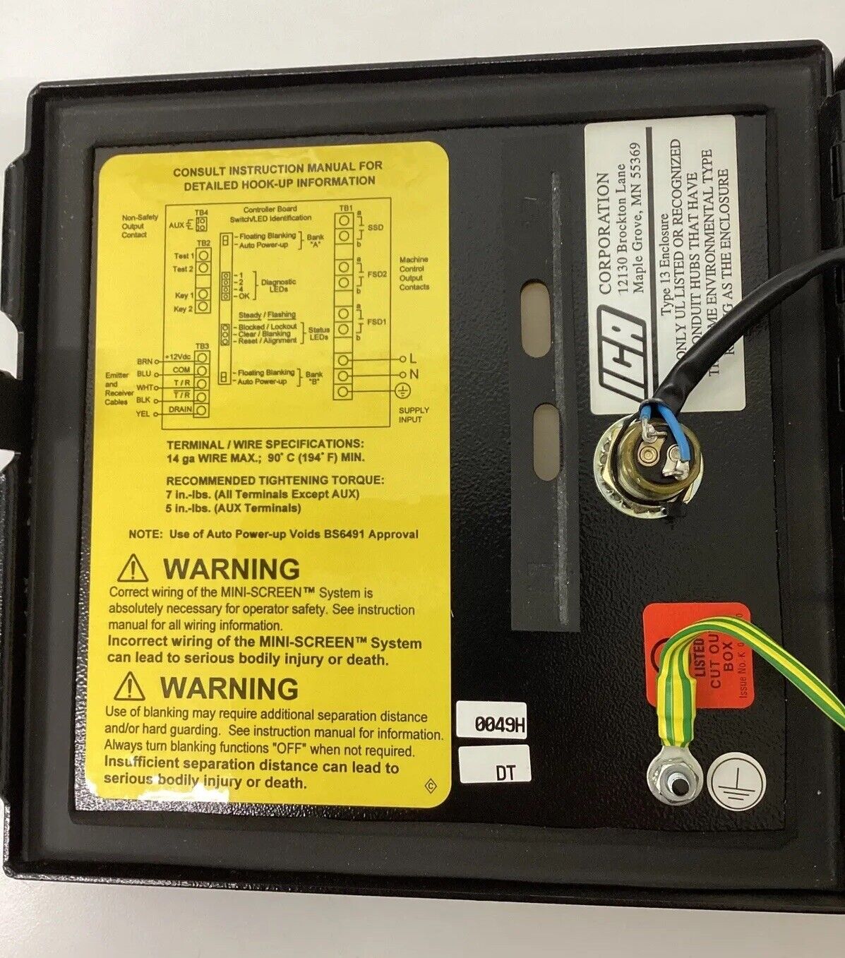 Banner MSCA-1 Mini-Screen Control Box (OV113)