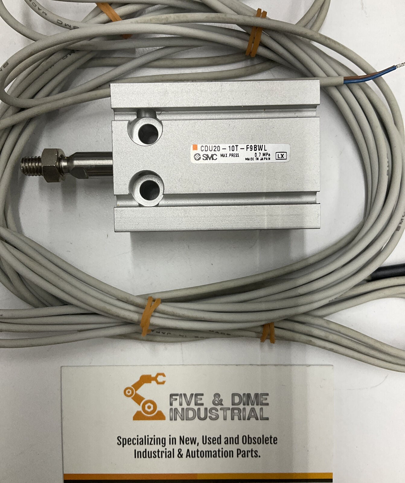 SMC CDU20-10T-F9BWL CYLINDER w/ D-9BW New Reed Switches  (RE109) - 0