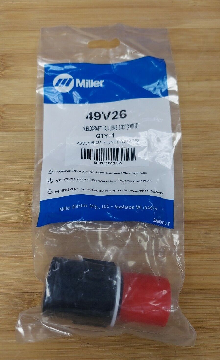 Miller Weldcraft 49V26 Genuine New Gas Lens 5/32" 4.0mm (BL124)