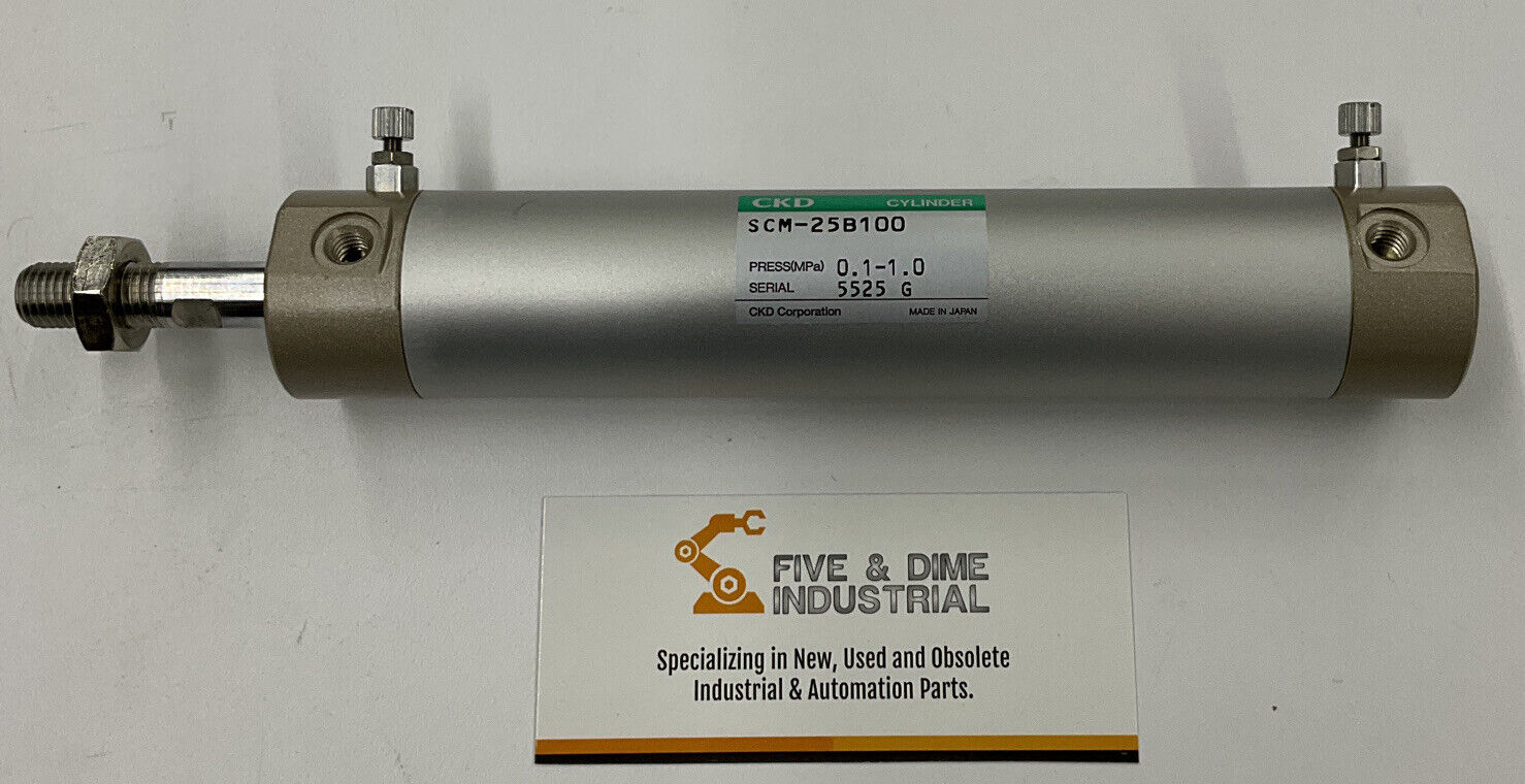 CKD SCM-25B100 New Double Acting Pneumatic Cylinder 0.1-1.0MPa (CL282)