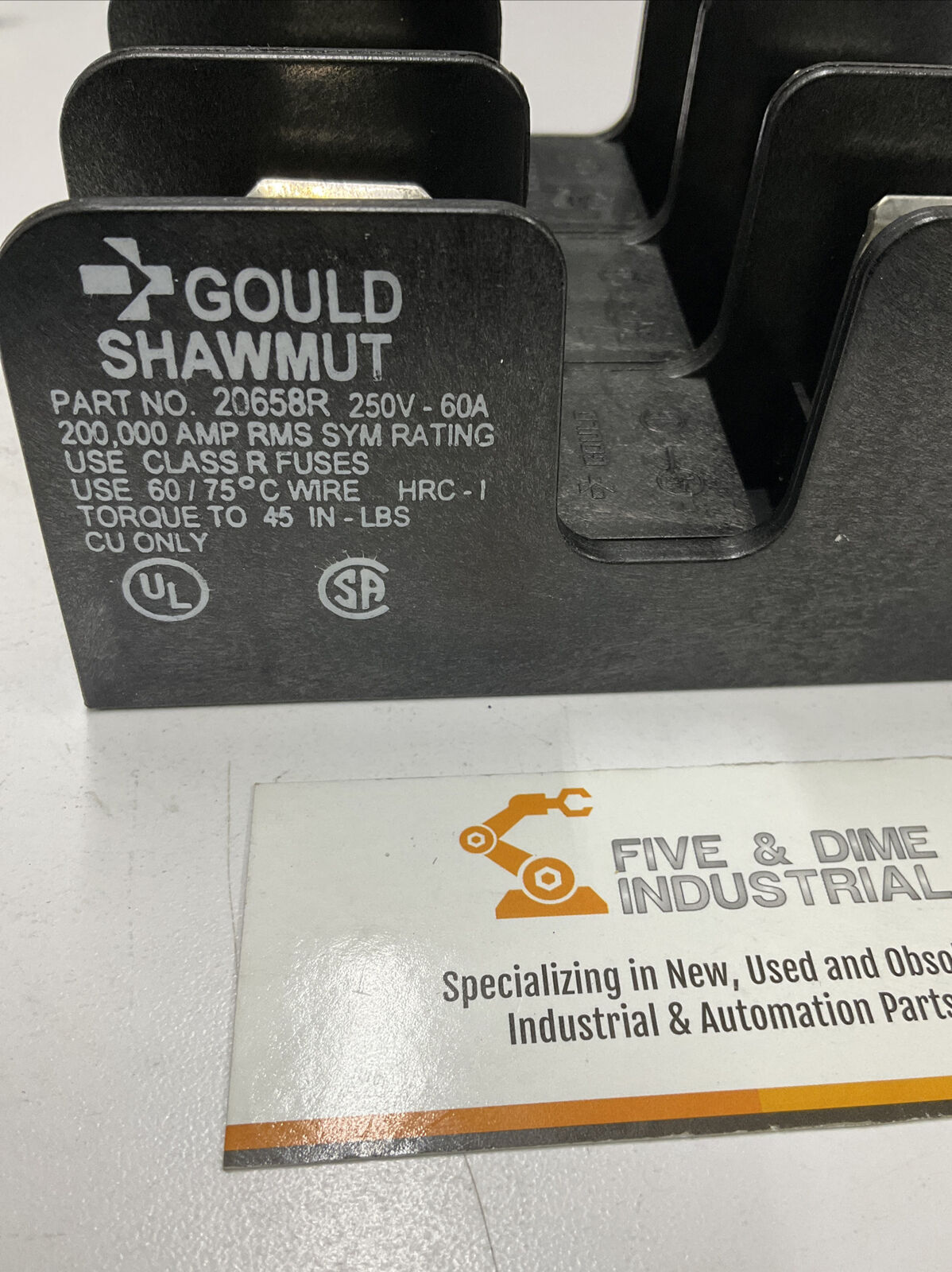 Gould Shawmut 20658R Fuse Holder 3-Pole  250V-60A (CL341) - 0