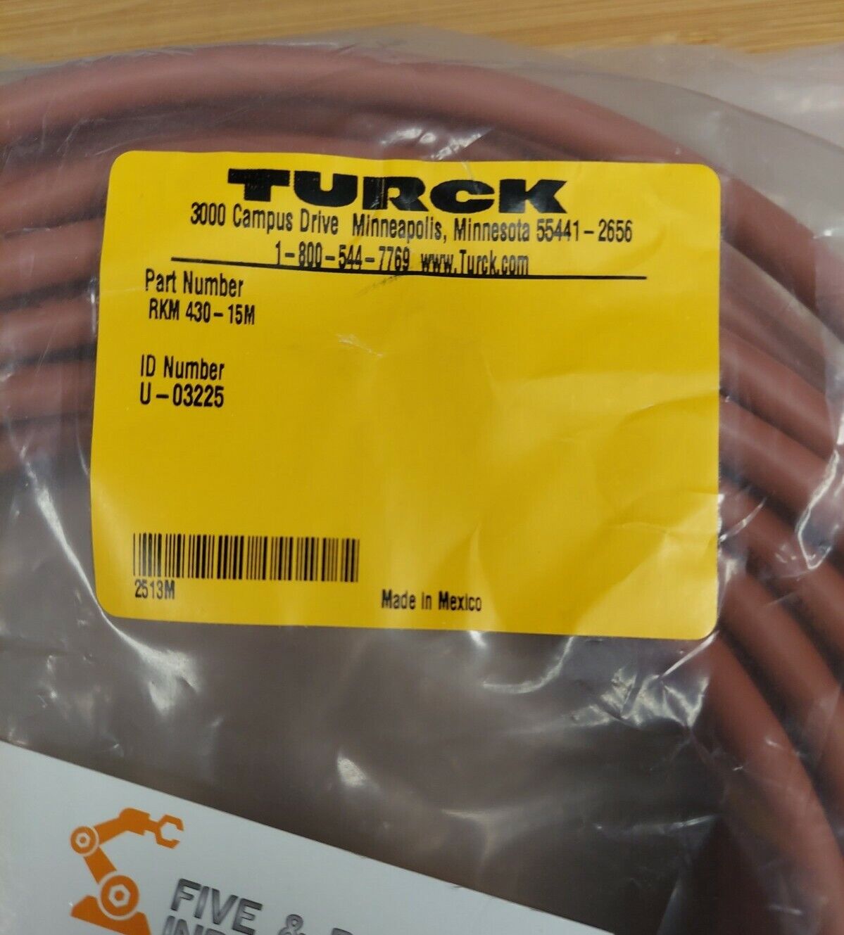 Turck RSM RKM 430-15M CABLE / CORDSET U-03225 (CBL105) - 0