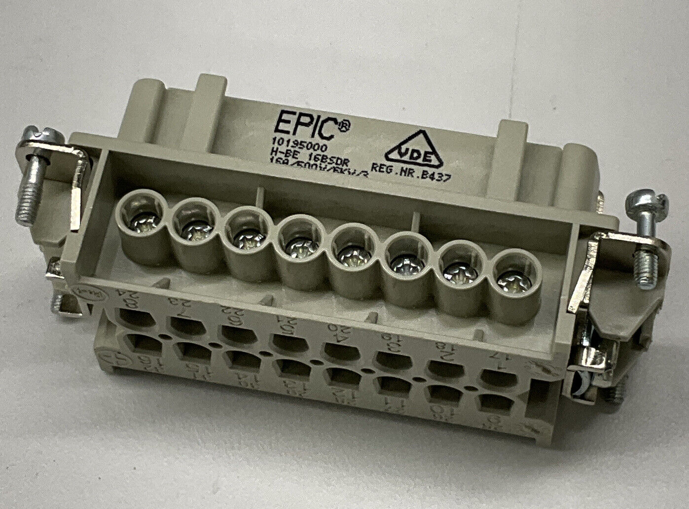 Epic 10.195000  H-BE 16-BS-DR New 16-Pin Female Receptacle Insert (SH109)