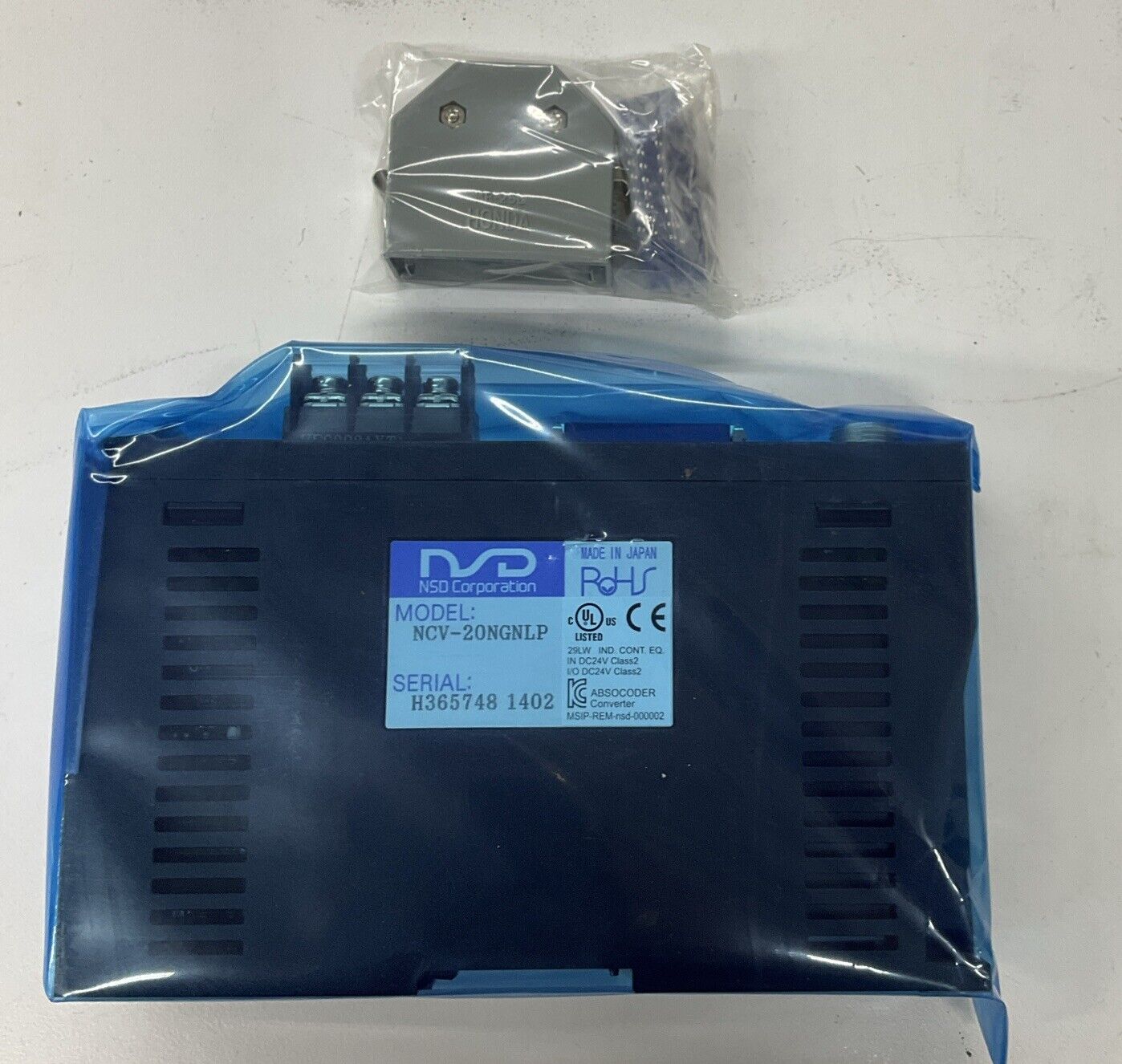 NSD NCV-20NGNLP Converter w/ Connector & Manual (RE187) - 0