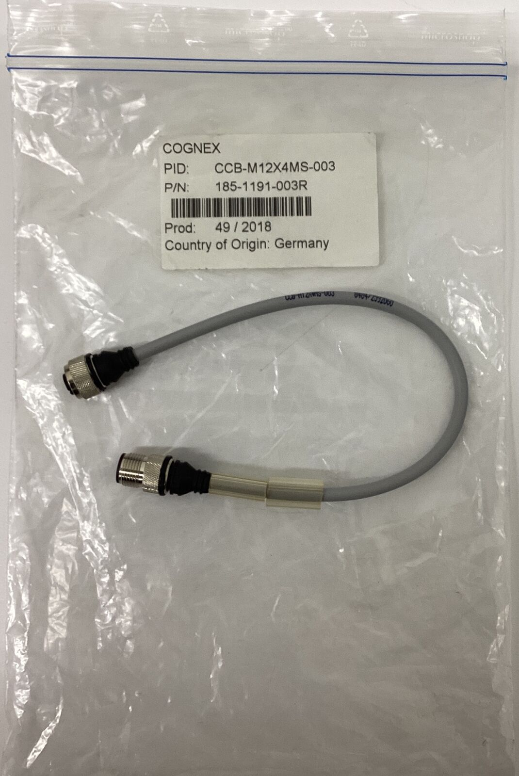 Cognex 185-1191-003R Camera Cable Cordset (BL286) - 0
