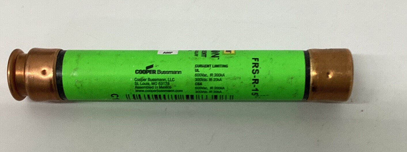Bussmann Fusetron FRS-R-15 Lot of 3  Class RK5 fuses (YE251)