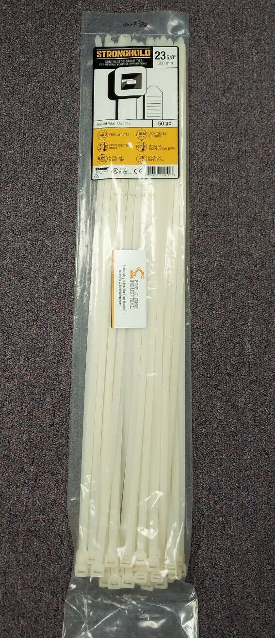 Panduit Stronghold Contractor Cable Ties 23 5/8  50 pack 600mm 120LB (OV104)