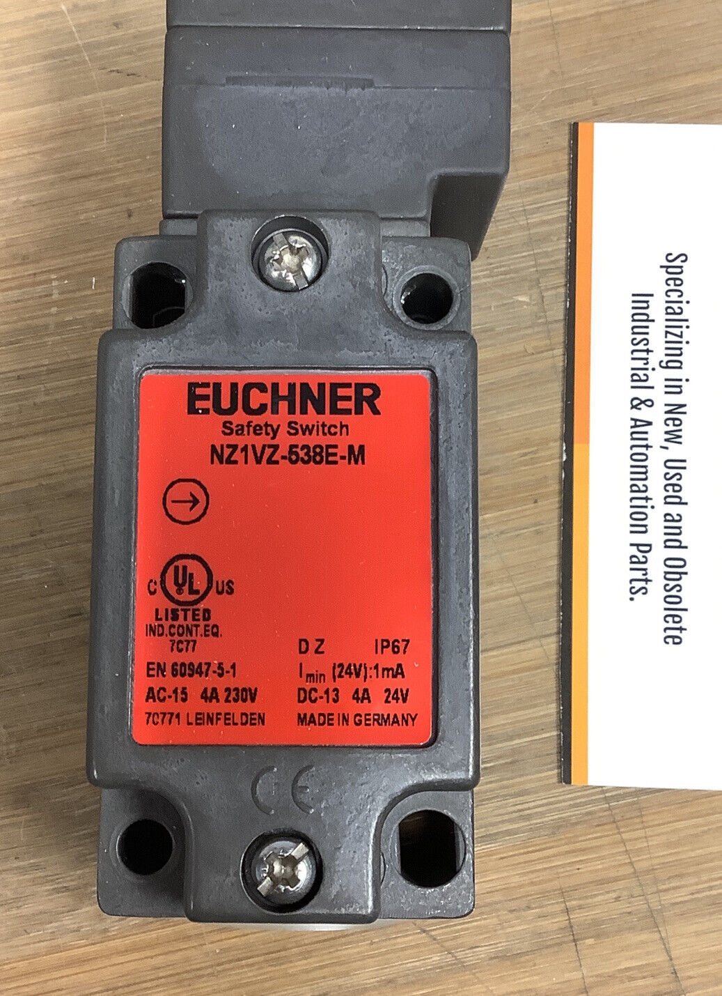 Euchner NZ1VZ-538E-M SAFETY SWITCH 085676  (GR184)