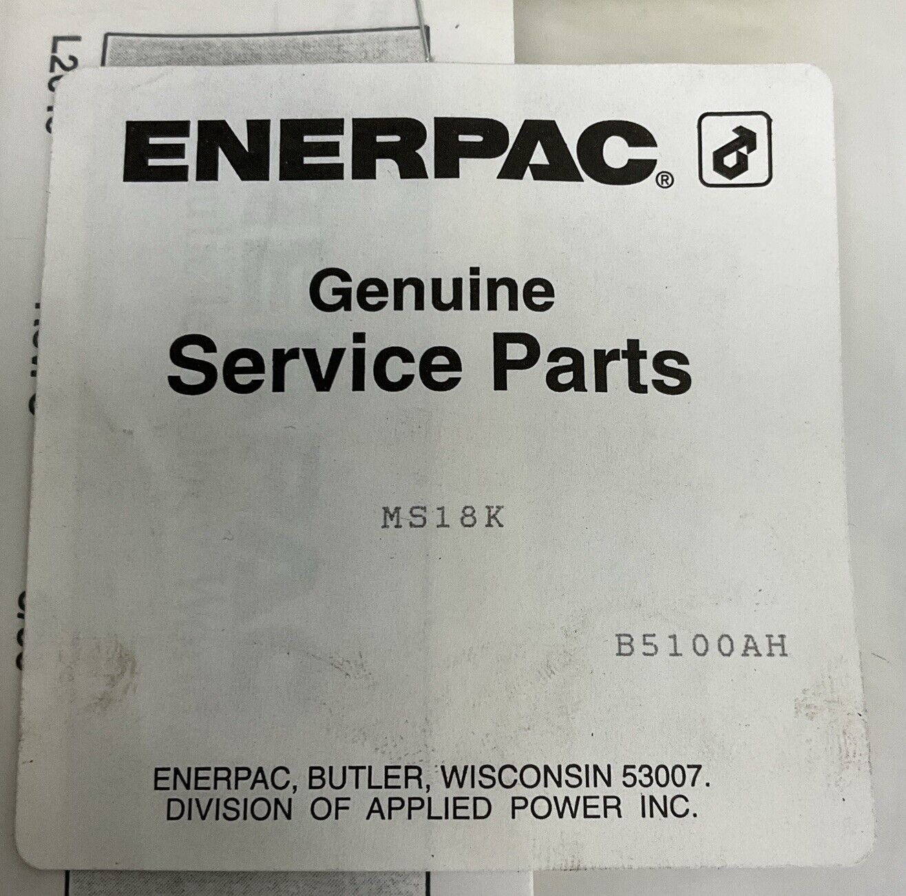Enerpac MS18K Service Repair Kit for MS, TS & TD "A" Cylinders (BK101) - 0
