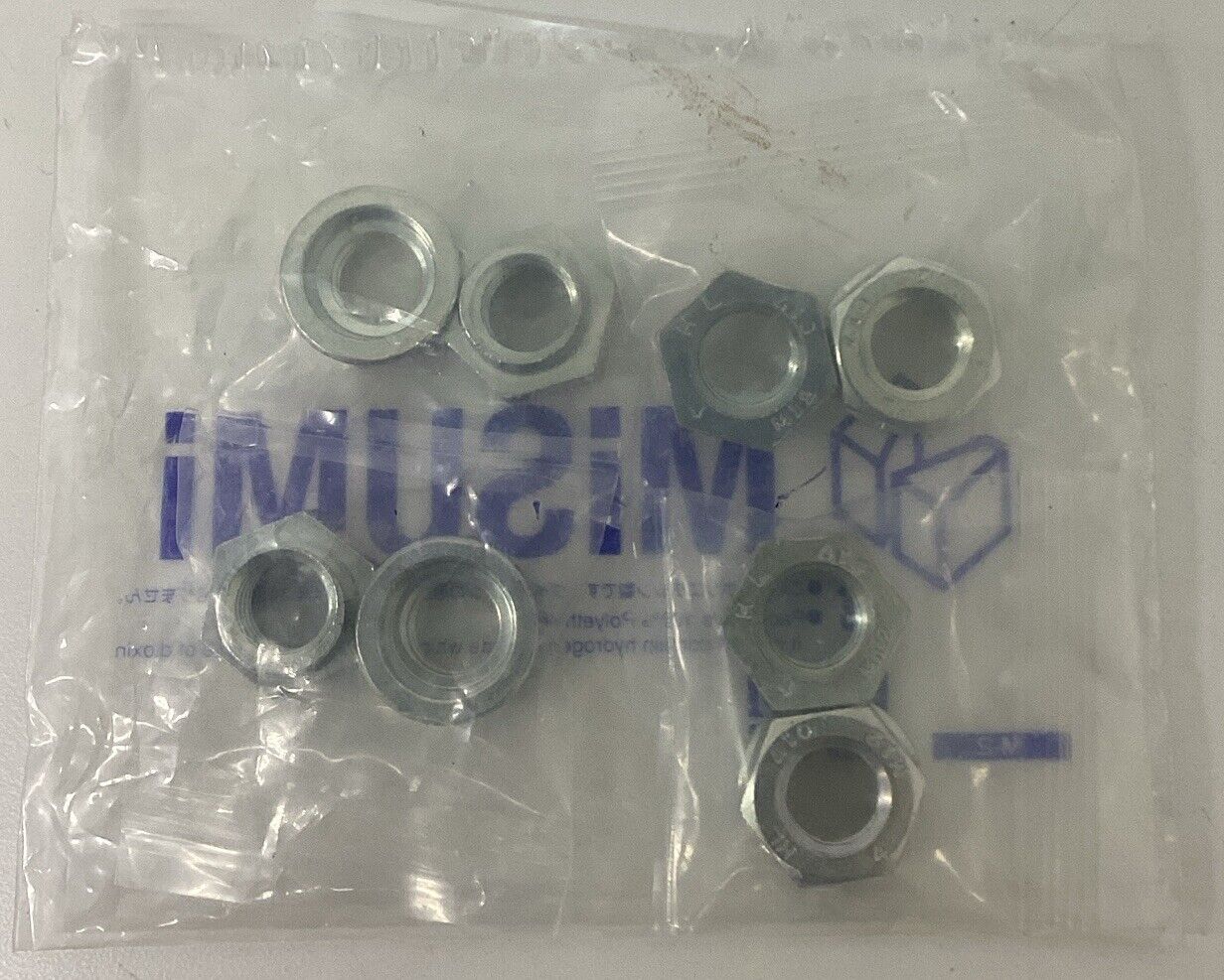 Misumi HLN-R-12X1.75-A  4-Pack H1 Rimmed Hard 2-Piece Locking Nut 12mm (RE159) - 0
