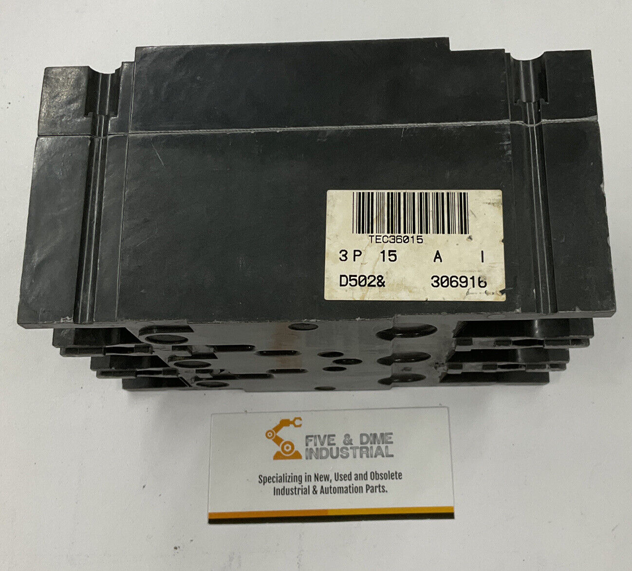 GE TEC36015 Mag-Break Circuit Breaker 15 Amp 3-Pole, 600 VAC *Pre-Owned* (OV111)