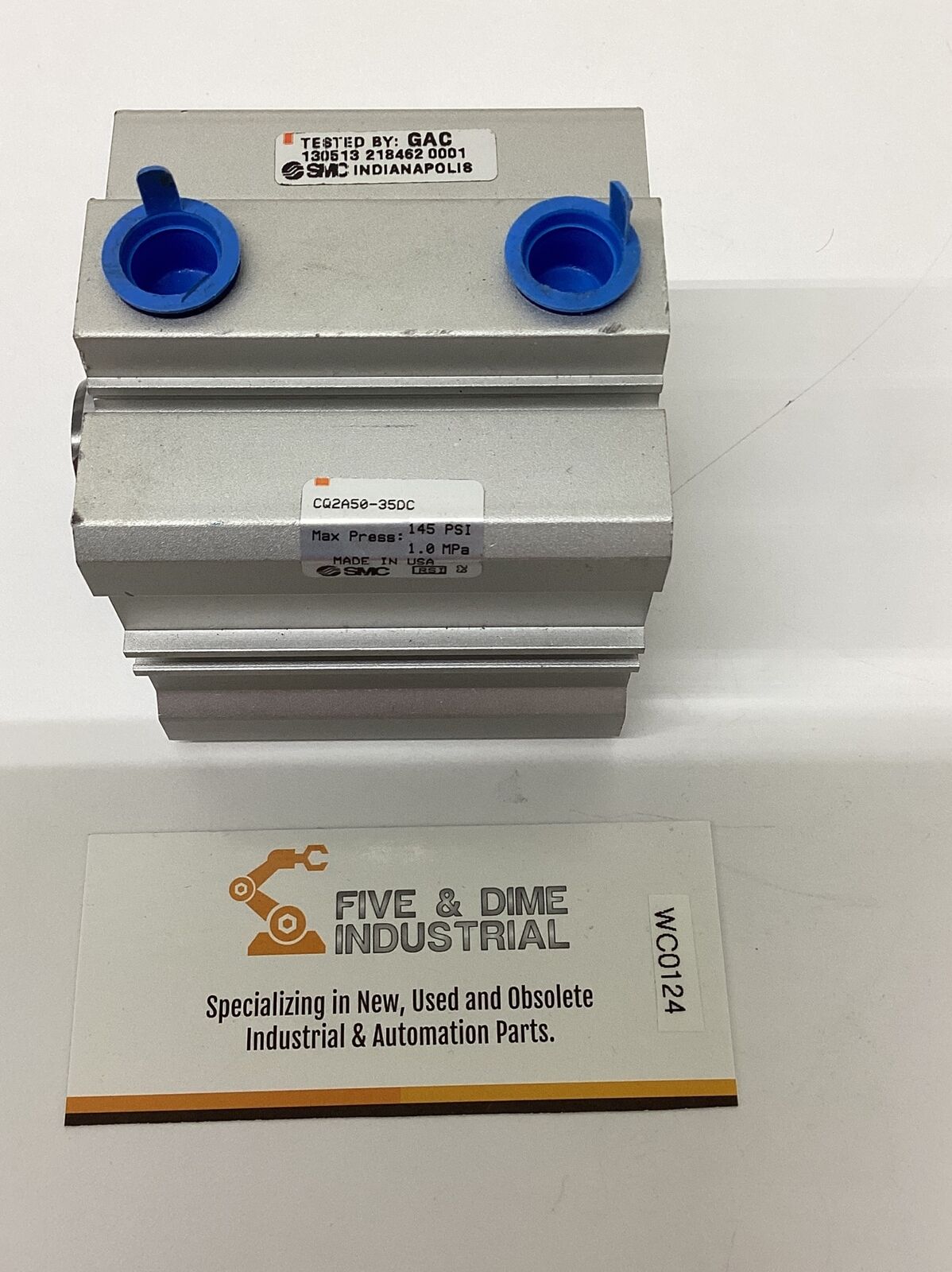 SMC CQ2A50-35DC Double Acting Pneumatic Cylinder 35mm 145PSI (RE215)
