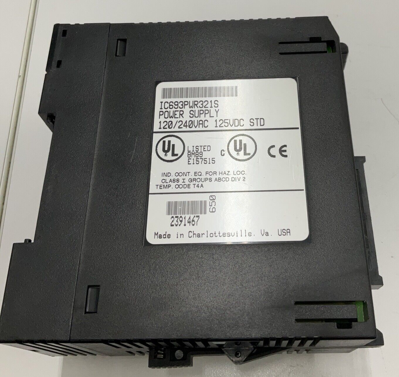 GE Fanuc IC693PWR321S Power Supply Series 90-30, 0.8A (BL115) - 0