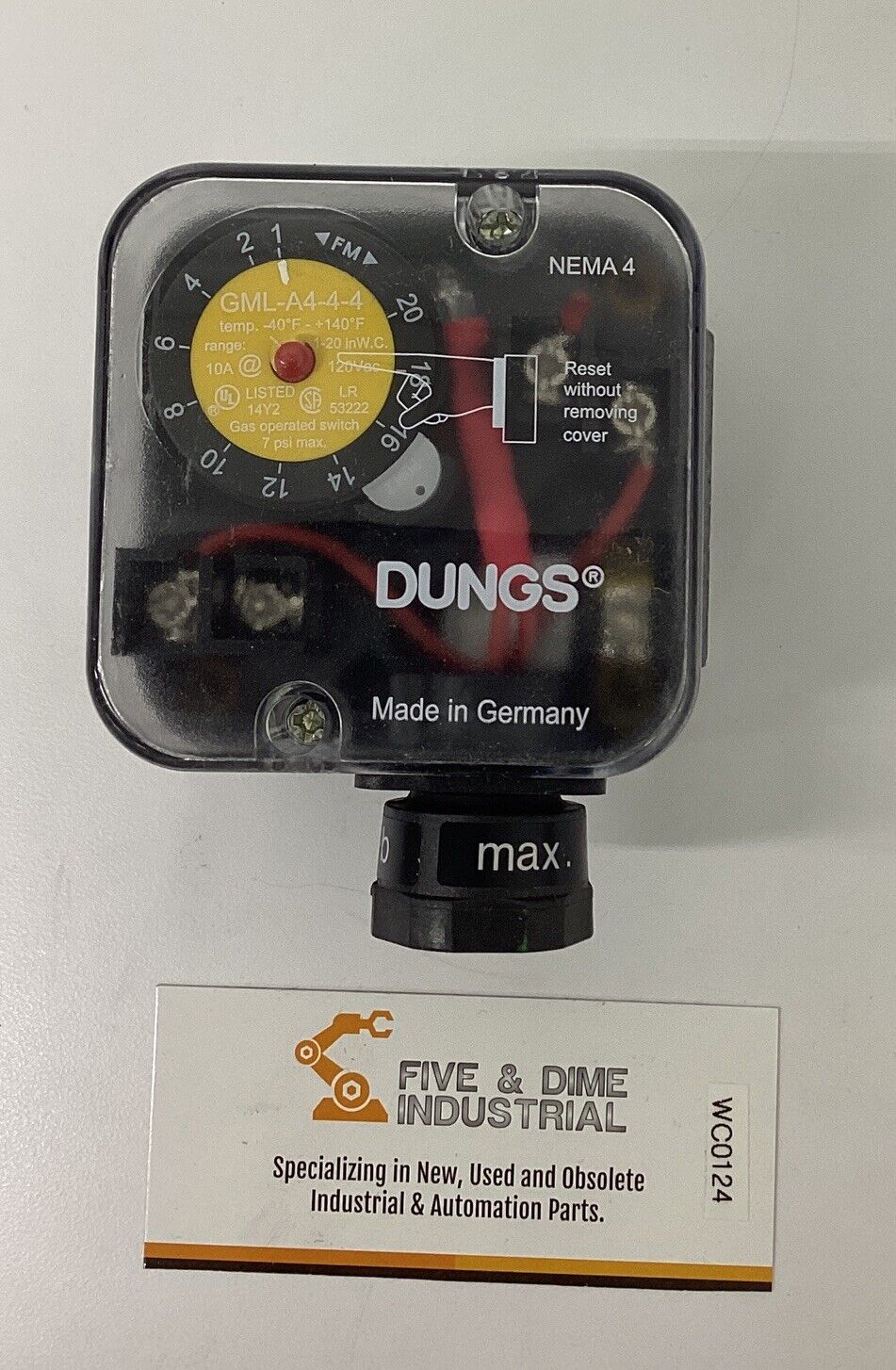 Dungs GML-A4-4-4 Gas Pressure Switch (RE107)
