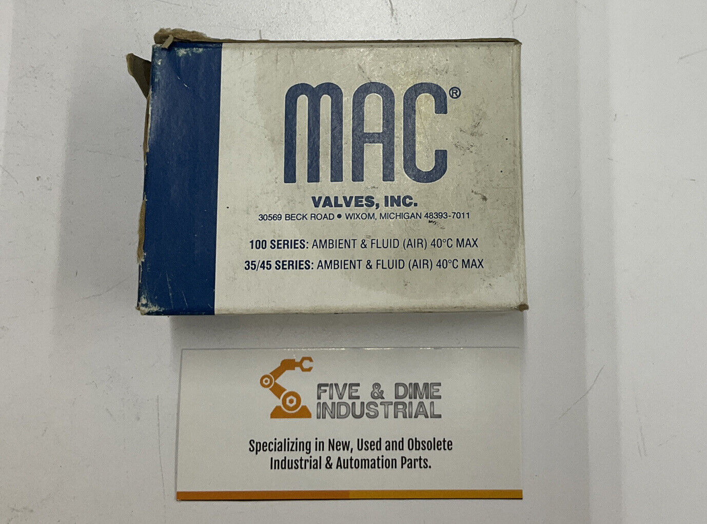 MAC PME-111DAAG New Solenoid Valve 110/120V 25-150 PSI 6.8 Watts (YE199)