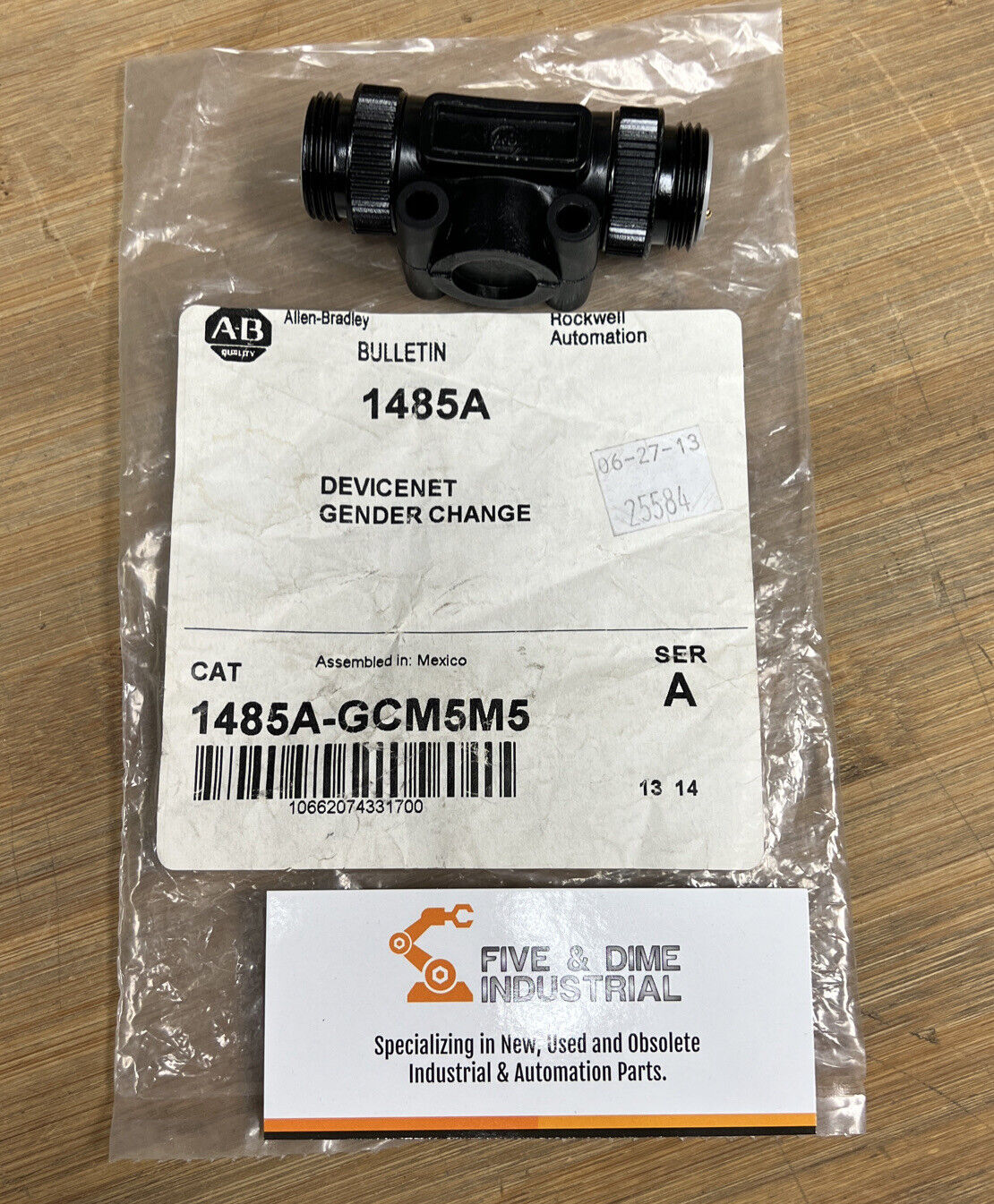 Allen Bradley 1485A-GCM5M5 New CHANGE CONNECTOR SER A. (GR133)