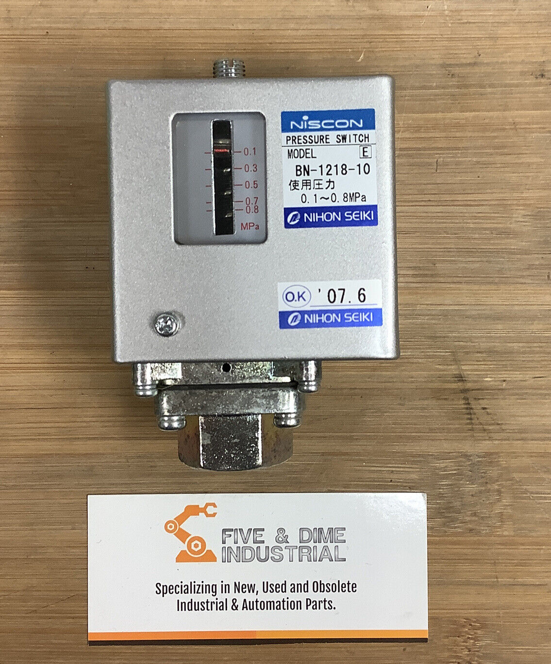 Nihon Seiki BN-1218-10 Pressure Switch AC250V 15A (GR133)