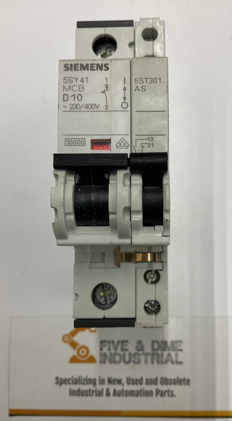 Siemens 5SY4110-8  Circuit Breaker w/ 5ST3010 Auxiliary Circuit Switch (BL225) - 0