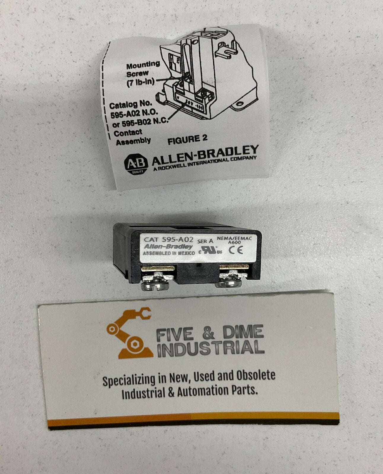 Allen Bradley 595-A02 New SER A AUXILIARY CONTACT  (RE105)