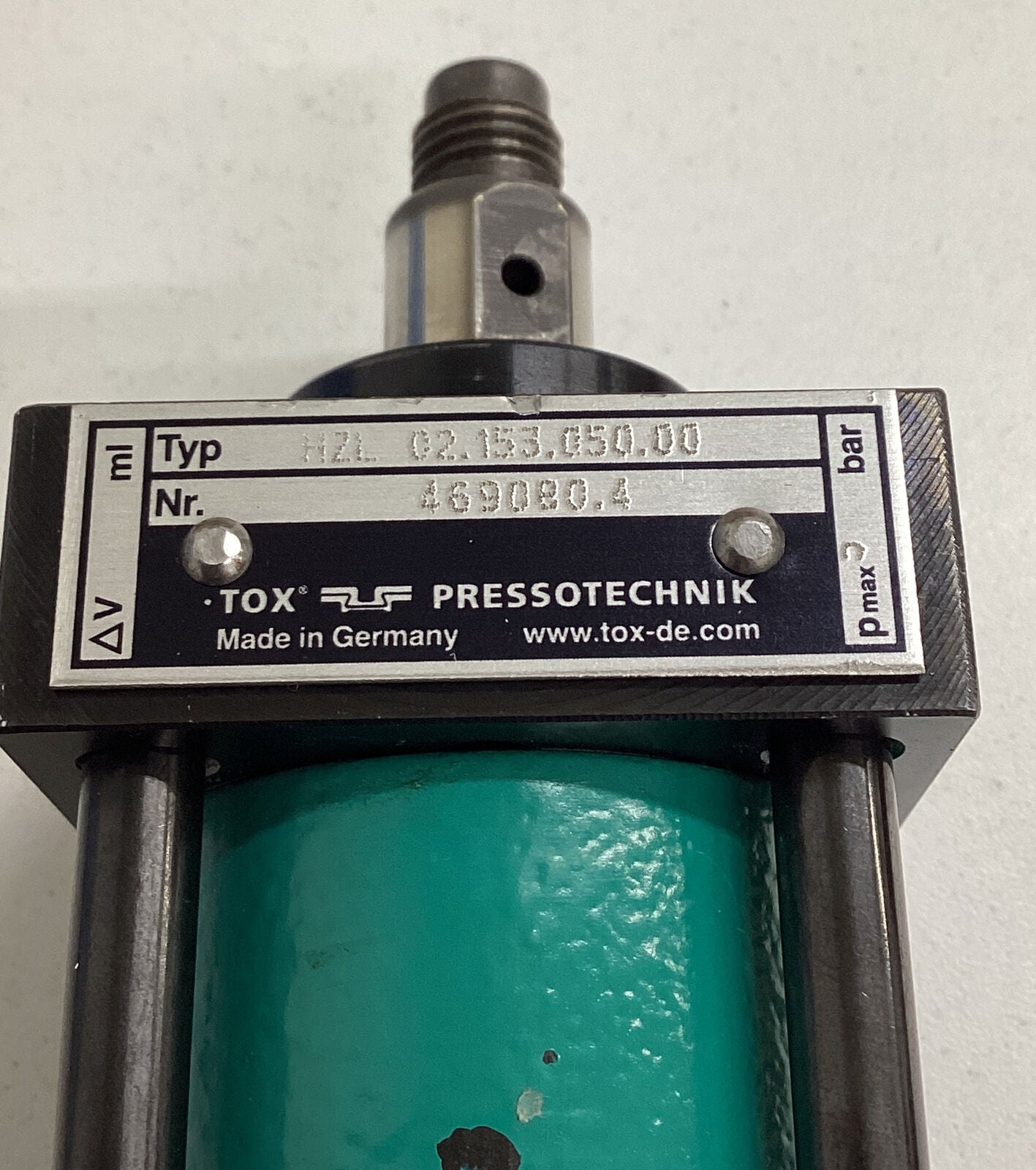 TOX PRESSOTECHNIK HZL 05.101.050.00 Hydraulic Cylinder (CL297) - 0