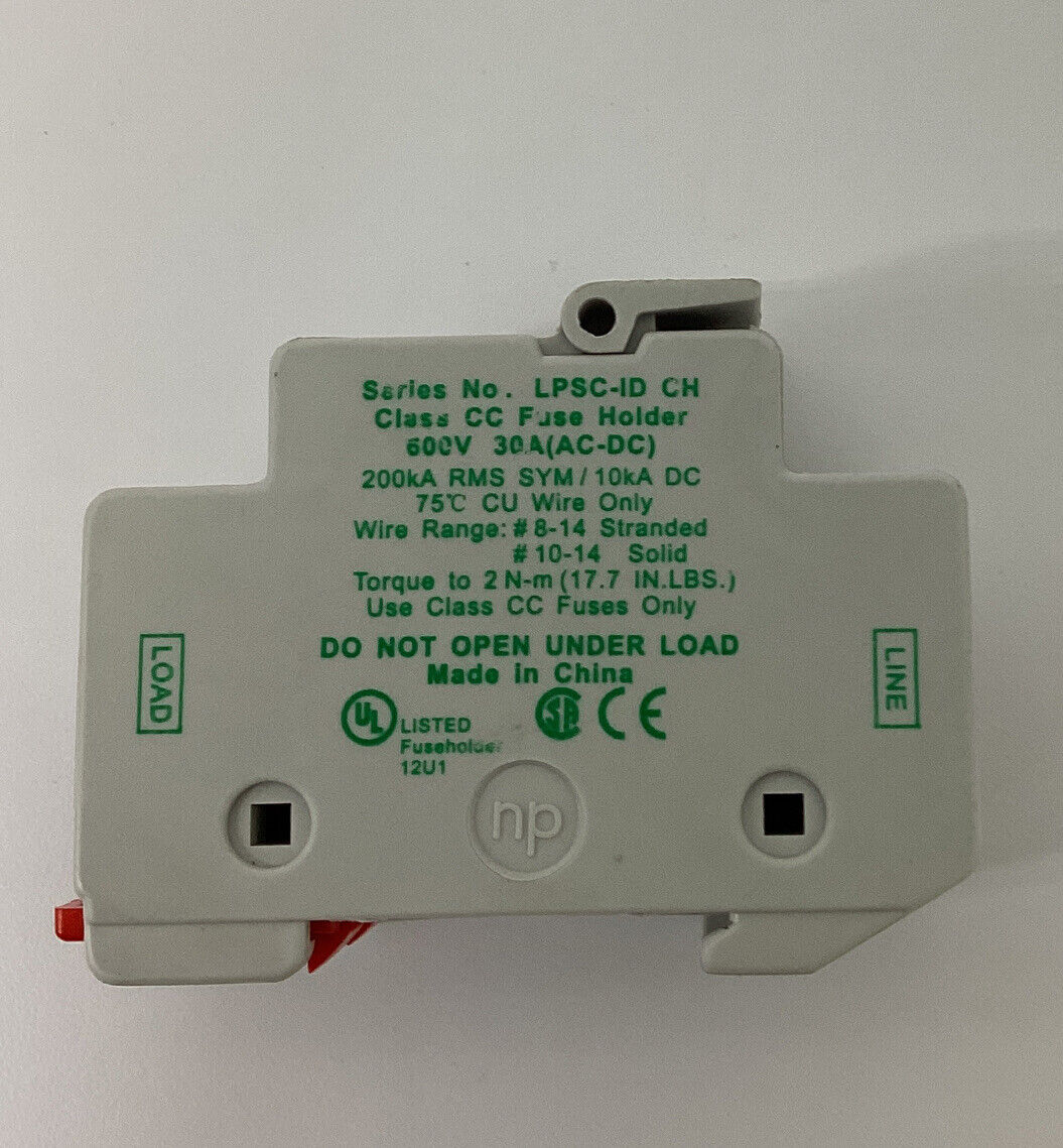 Littelfuse LPSC-ID Powr-Safe Fuse Holder 600V 30A 2-Pole (CL139) - 0