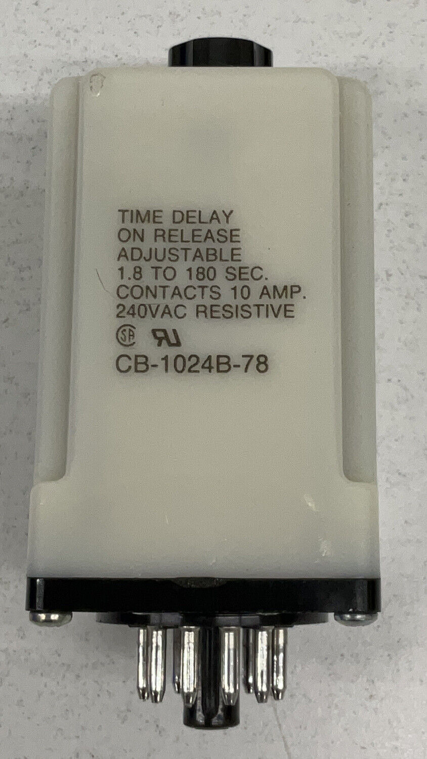 Potter Brumfield CB-1024B-78 Adjustable Time Delay Relay 1.8-180 sec (BL261)