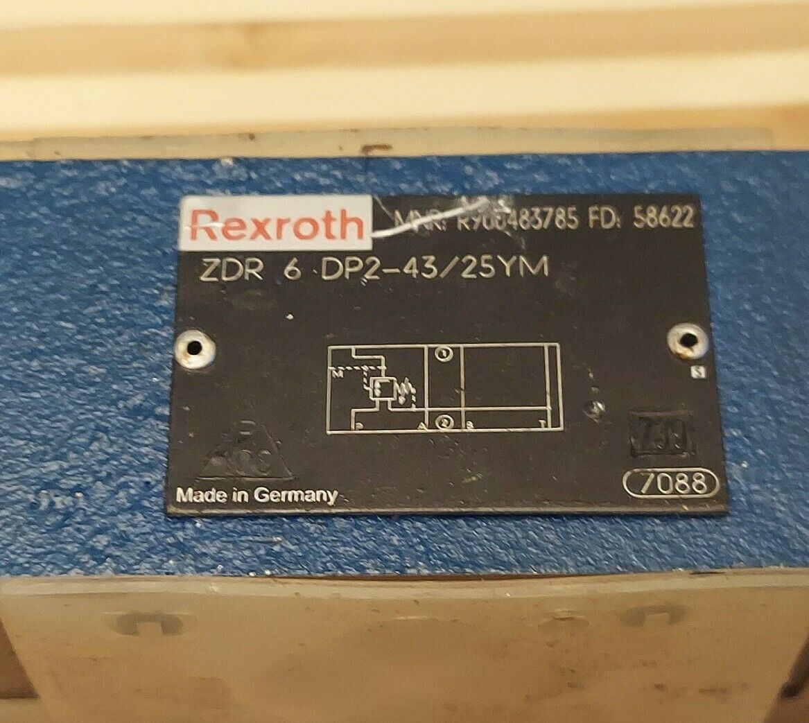 Rexroth ZDR6DP2-43/25YM/12 New Pressure Reducing Valve R900483785 (BL120) - 0