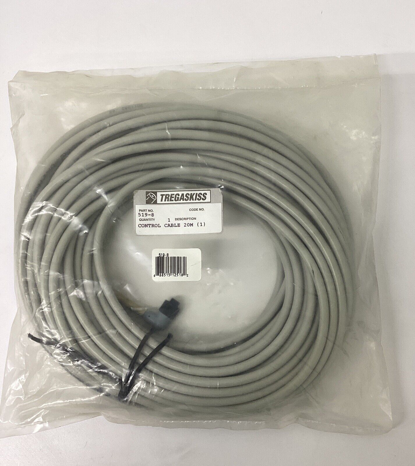 Tregaskiss 519-8 Control Cable 20-Meters (CBL163) - 0