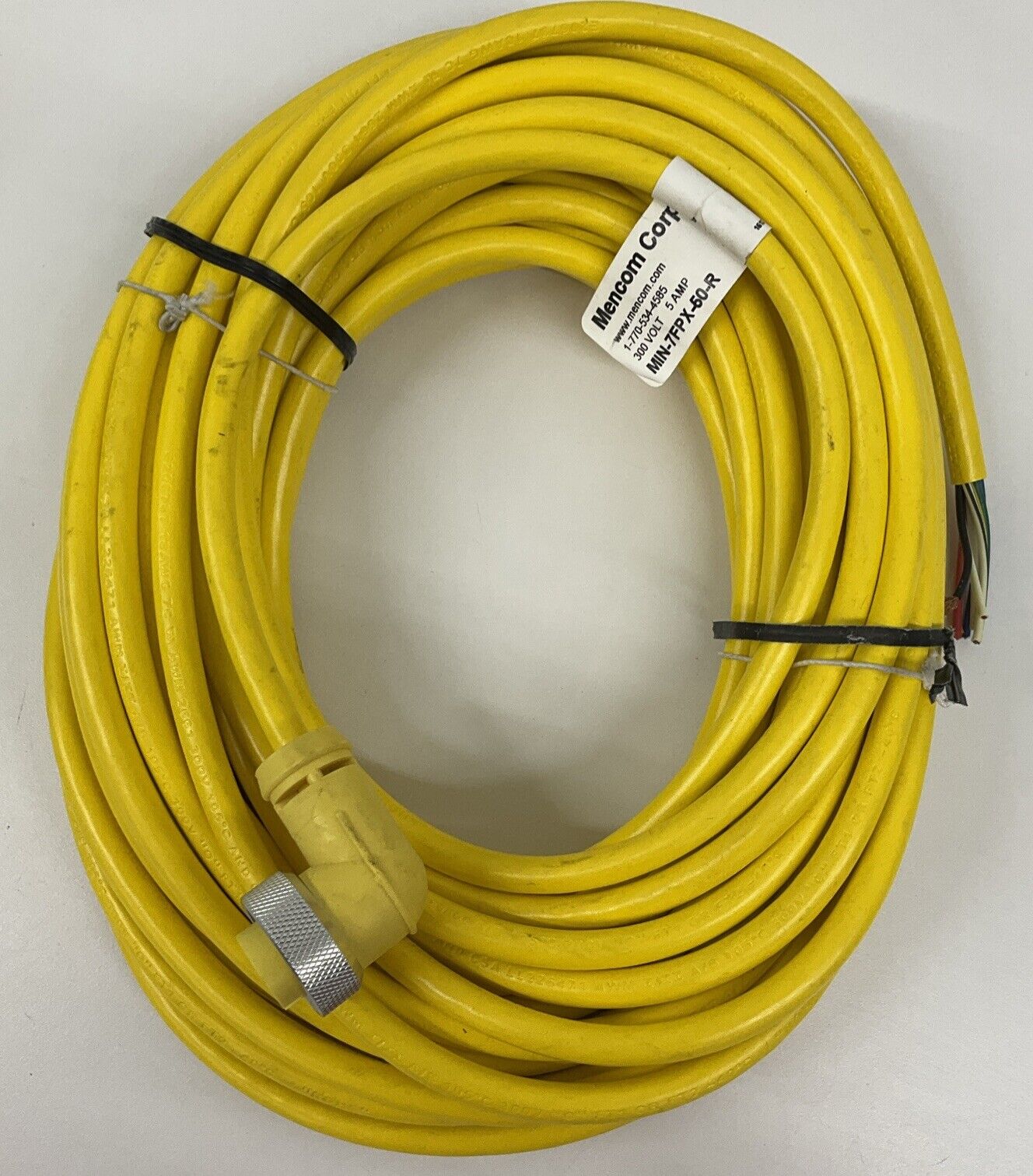 Mencom MIN-7FPX-50-R 7-Pole, 90 Degree Cable Cordset 50FT (CBL162) - 0