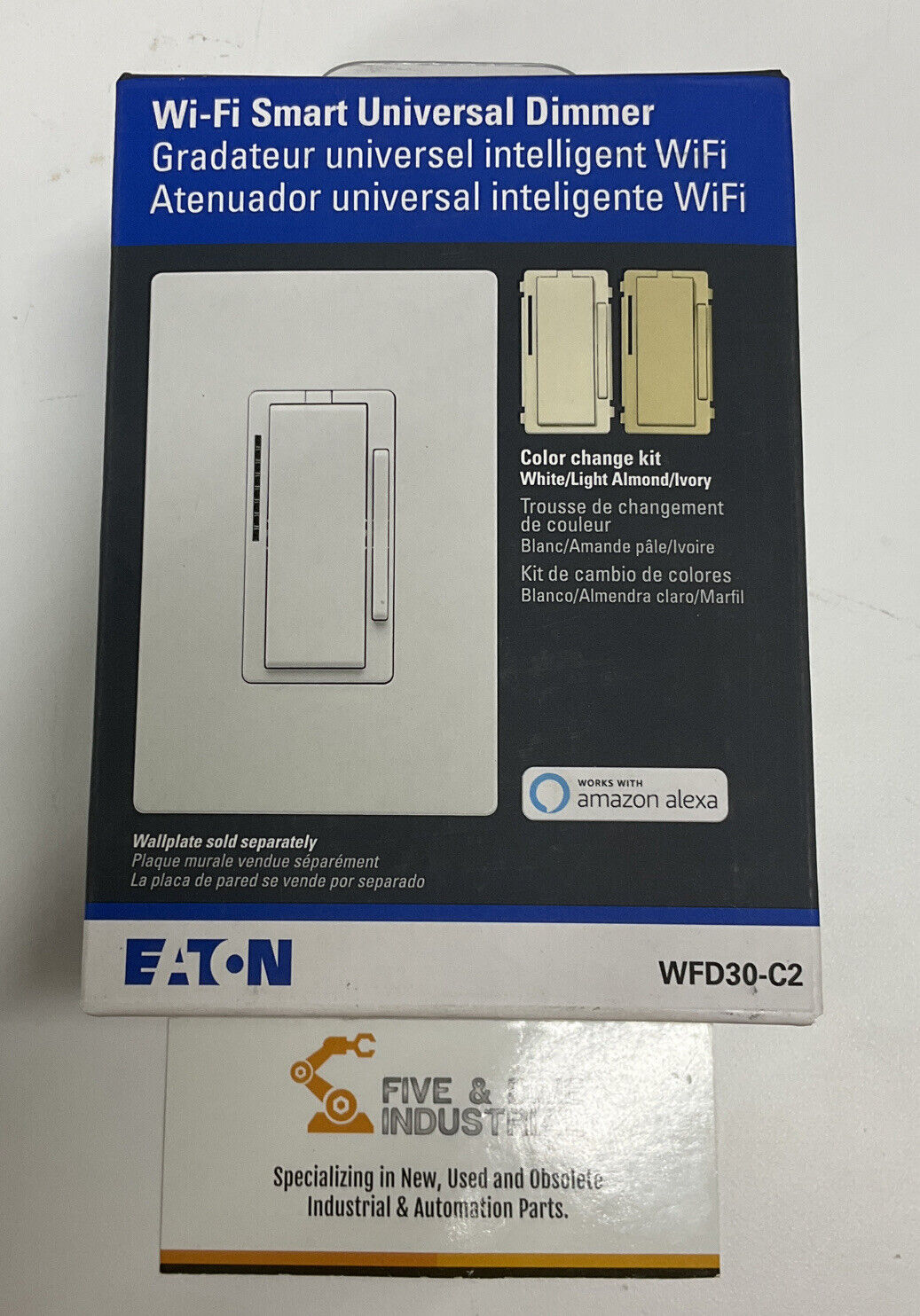 Eaton WFD30-C2-BX-LW NEW Wi-Fi Smart Universal Dimmer White/Almond/Ivory (BK153)