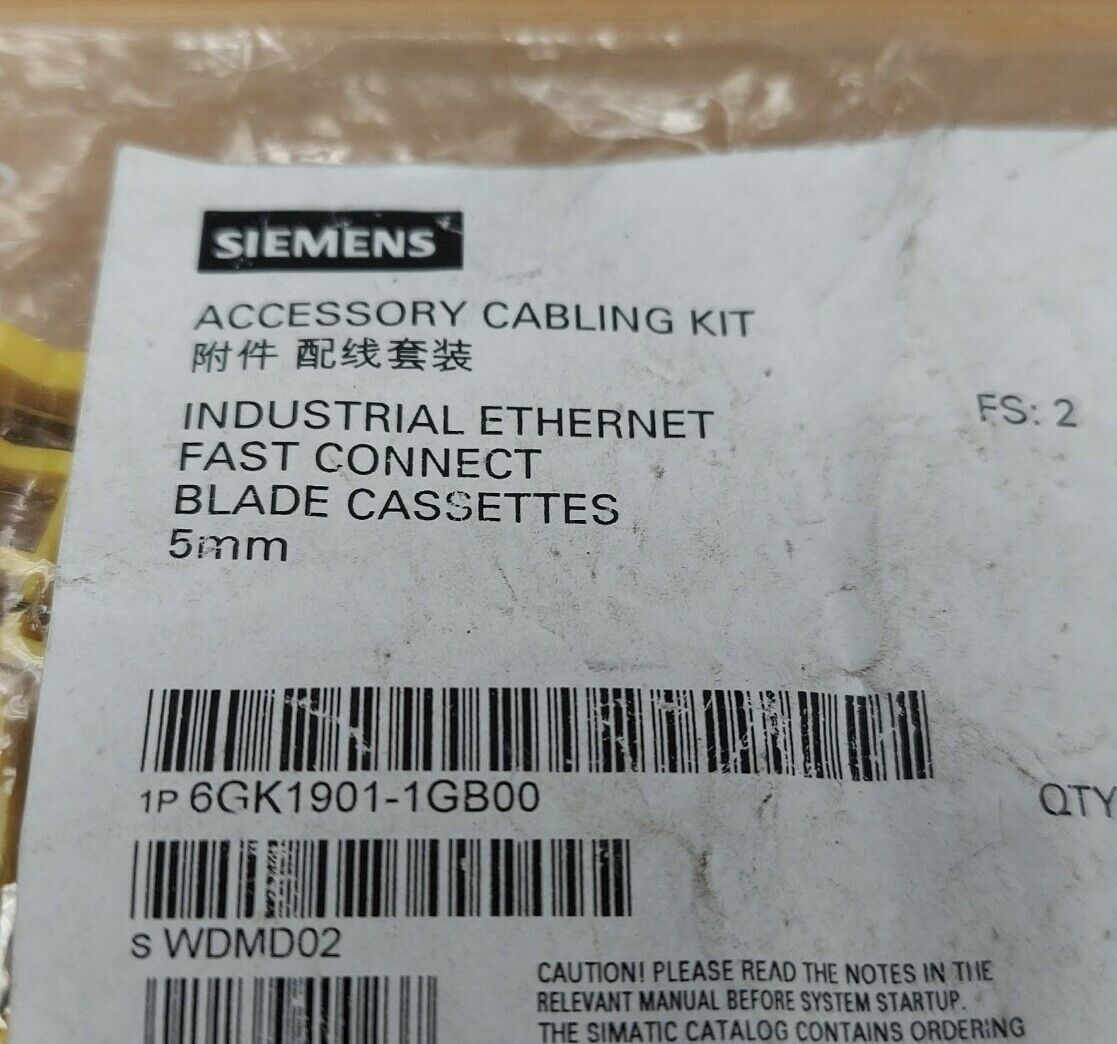 Siemens New 5-Pack ETHERNET FASTCONNECT BLADE CASSETTES (YE114) - 0