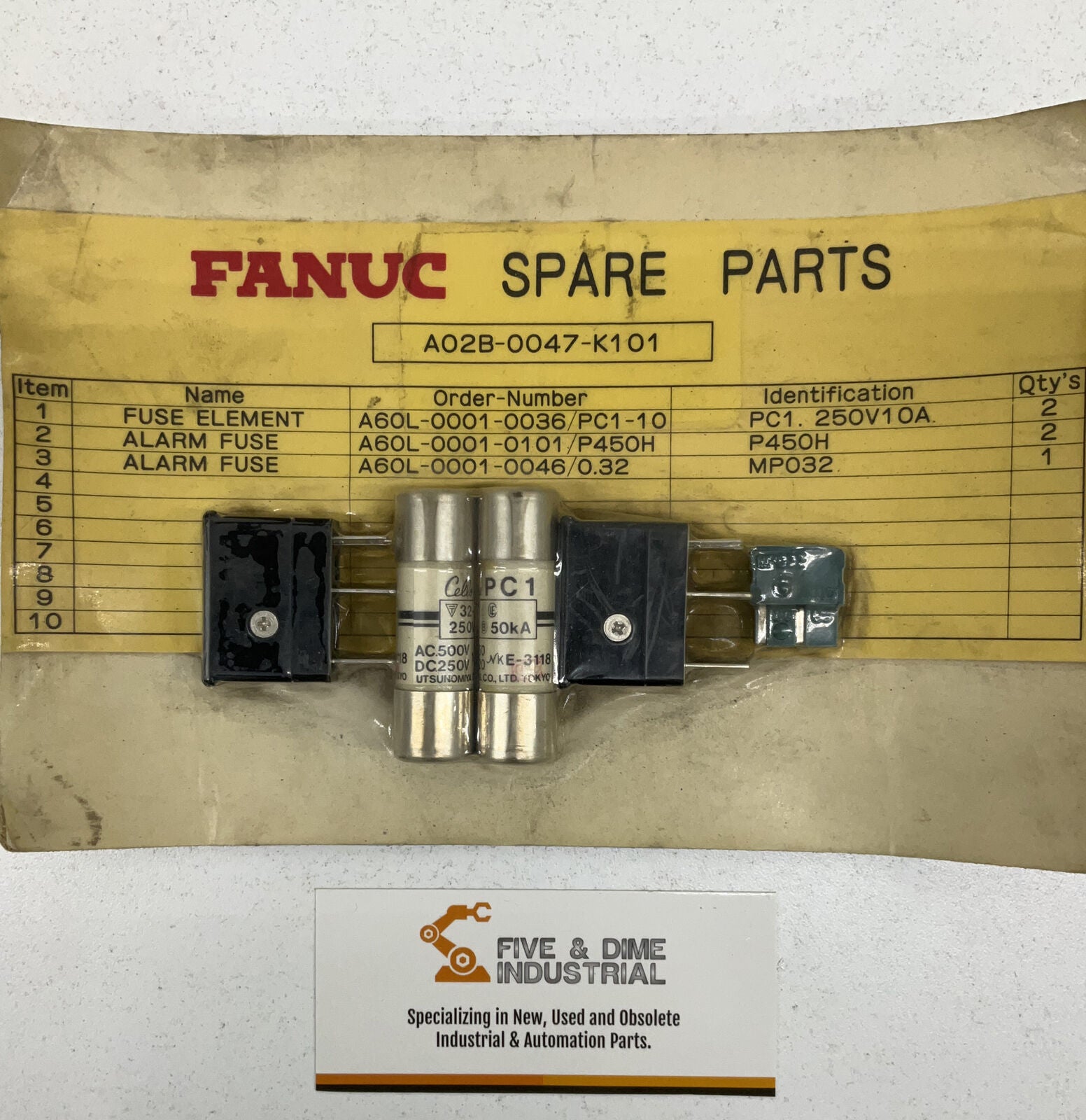 Fanuc A02B-0047-K101 New Spare Parts Kit (BL183)