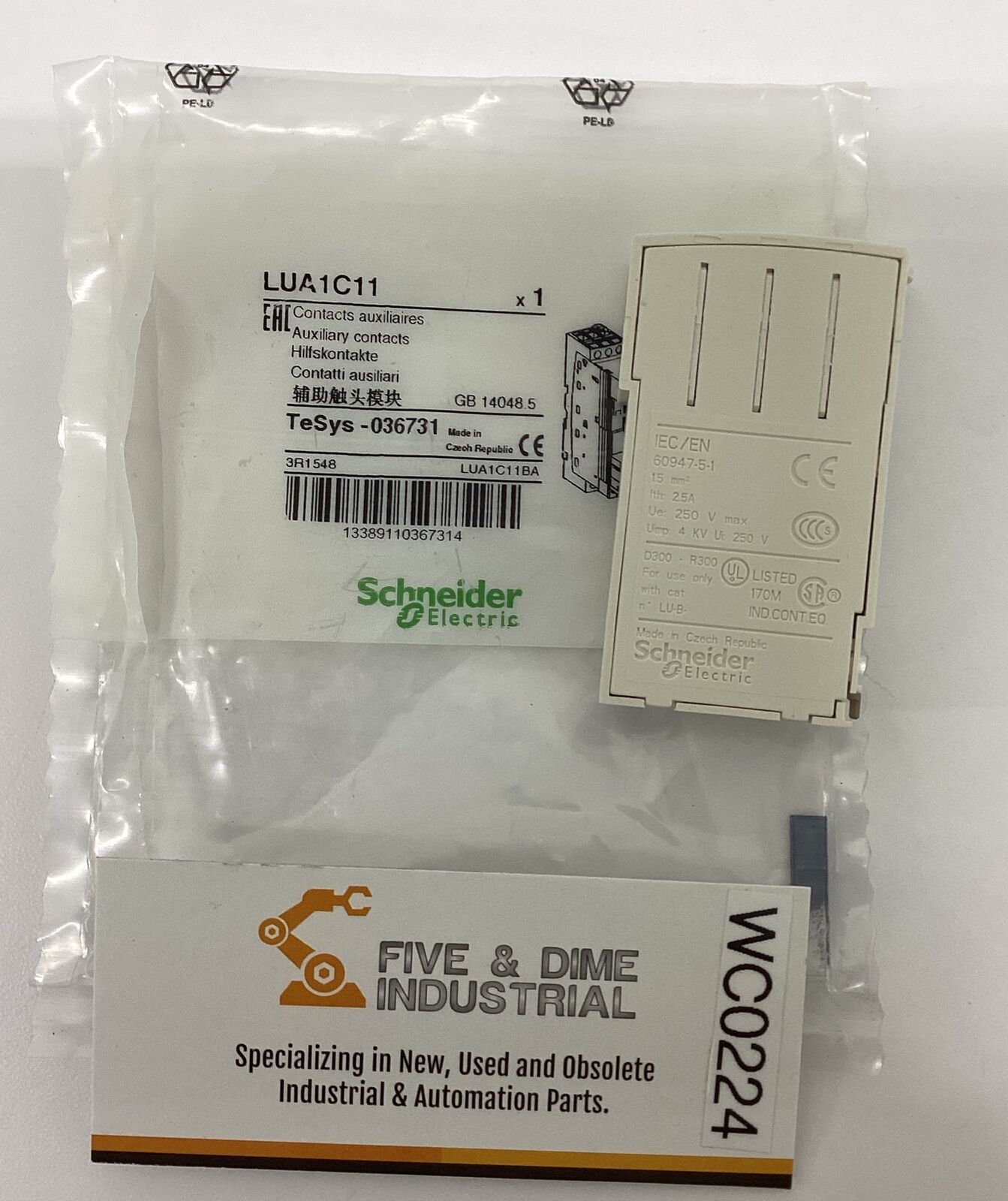 Schneider Electric  LUA1C11 Auxiliary Contact (BL286)