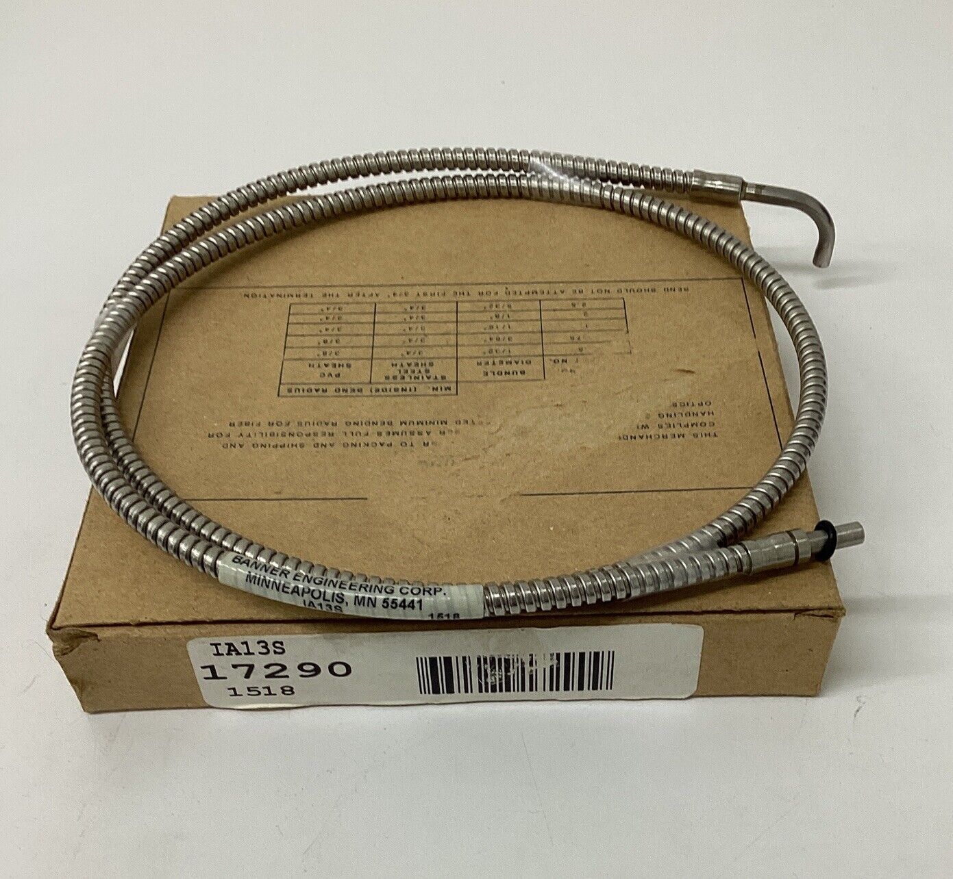 Banner 17290 / IA13S Angle Fiber Optic Cable (BL288)