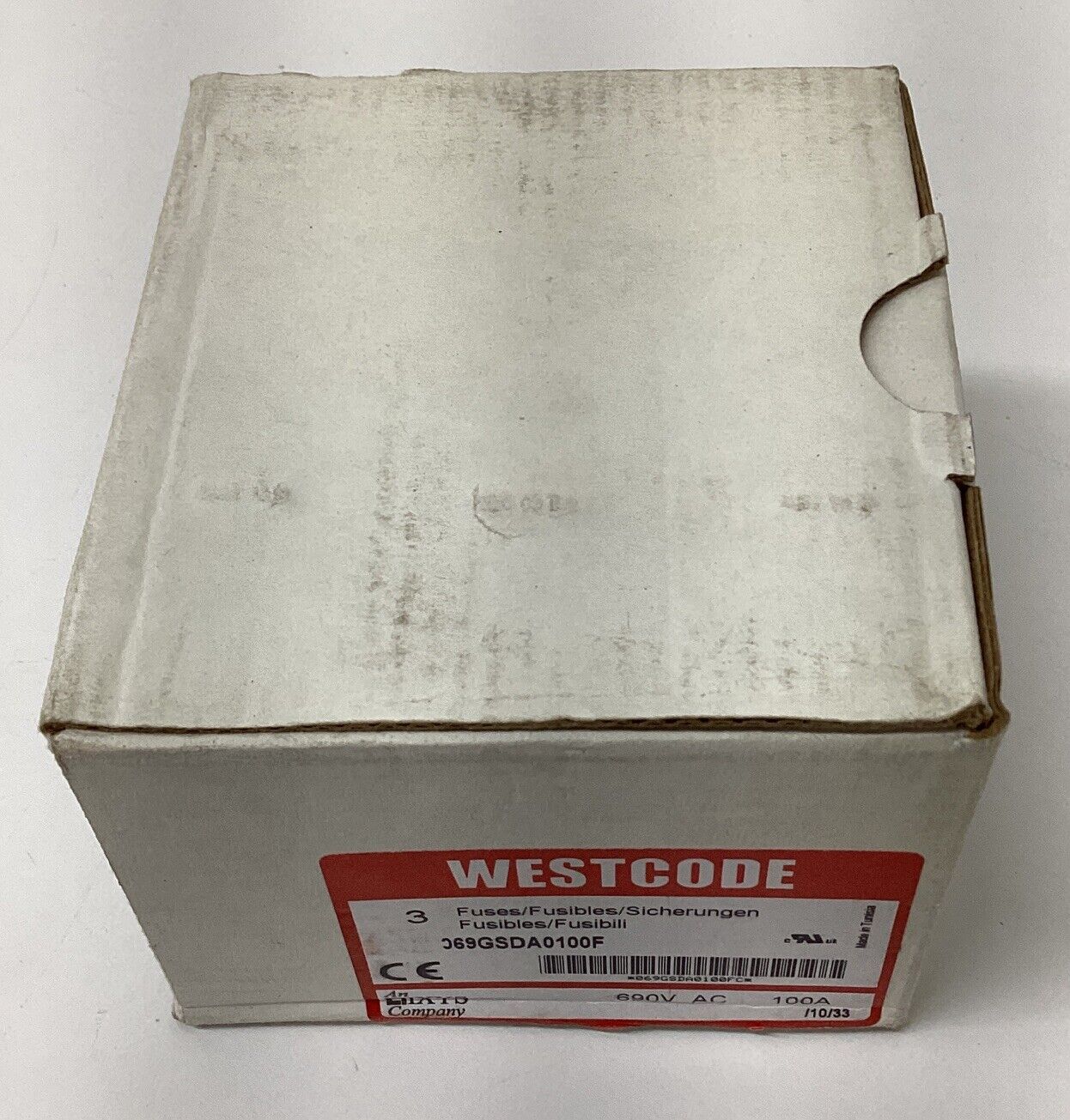 IXYS Westcode 069GSDA0100F 3-Pack 100A Protistor Fuses 690V Class gR (BK167)