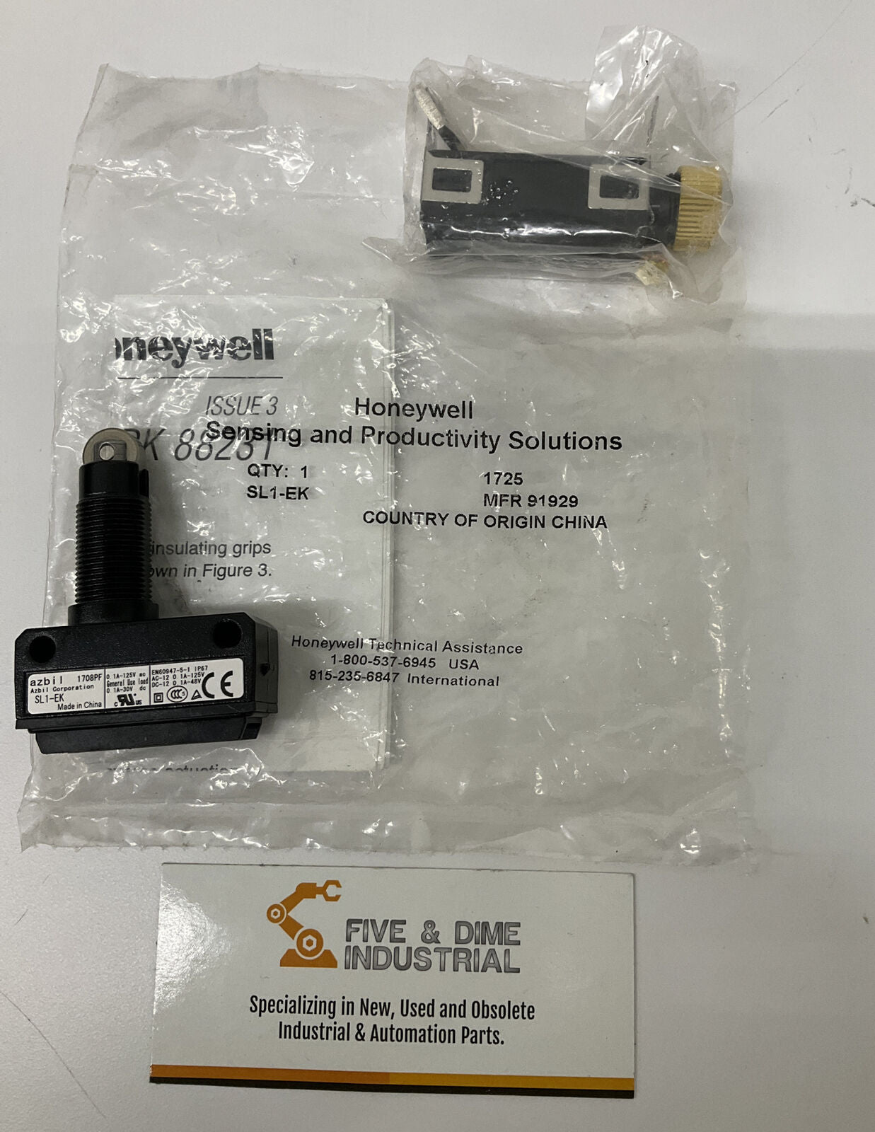 Honeywell Micro-Switch SL1-EK  Steel Roller Limit Switch (RE207)