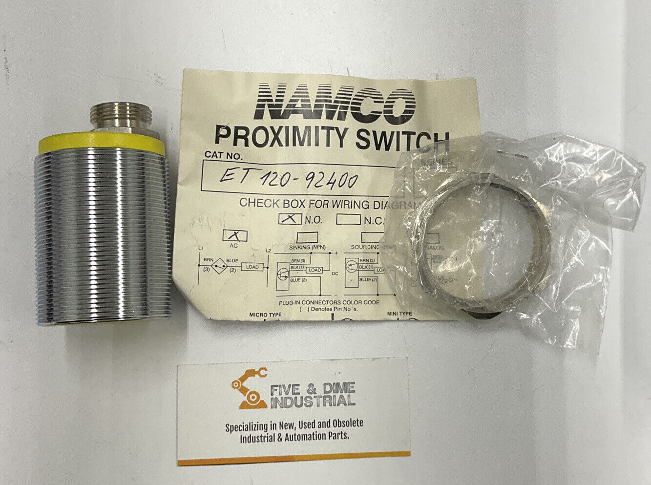 Namco ET 120-92400 Proximity Switch 20-250VAC NO (RE102)