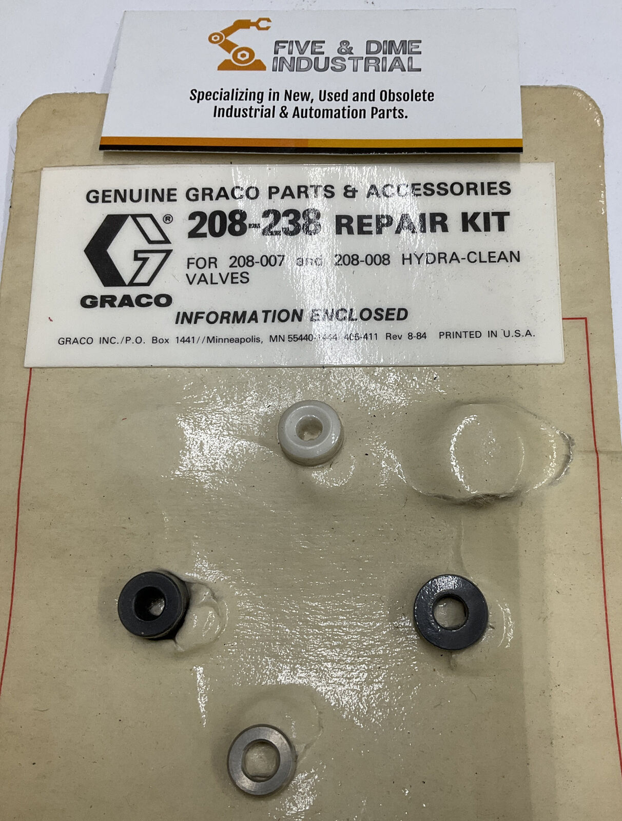 Graco 208-238 Repair Kit For Hydra Clean Valves (CL170) - 0