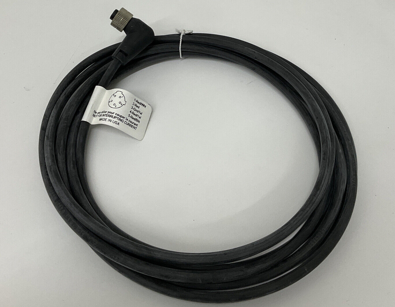 IFM Efector Inc E18207 / 4Amp / 300V Sensor Cable 5Pin Female (CL246)