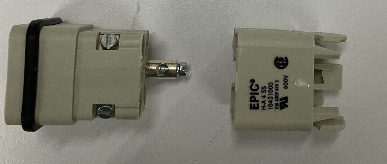 Lapp/Epic  10431000 H-A 4 SS 4+PE Male Connector Plug (YE233) - 0