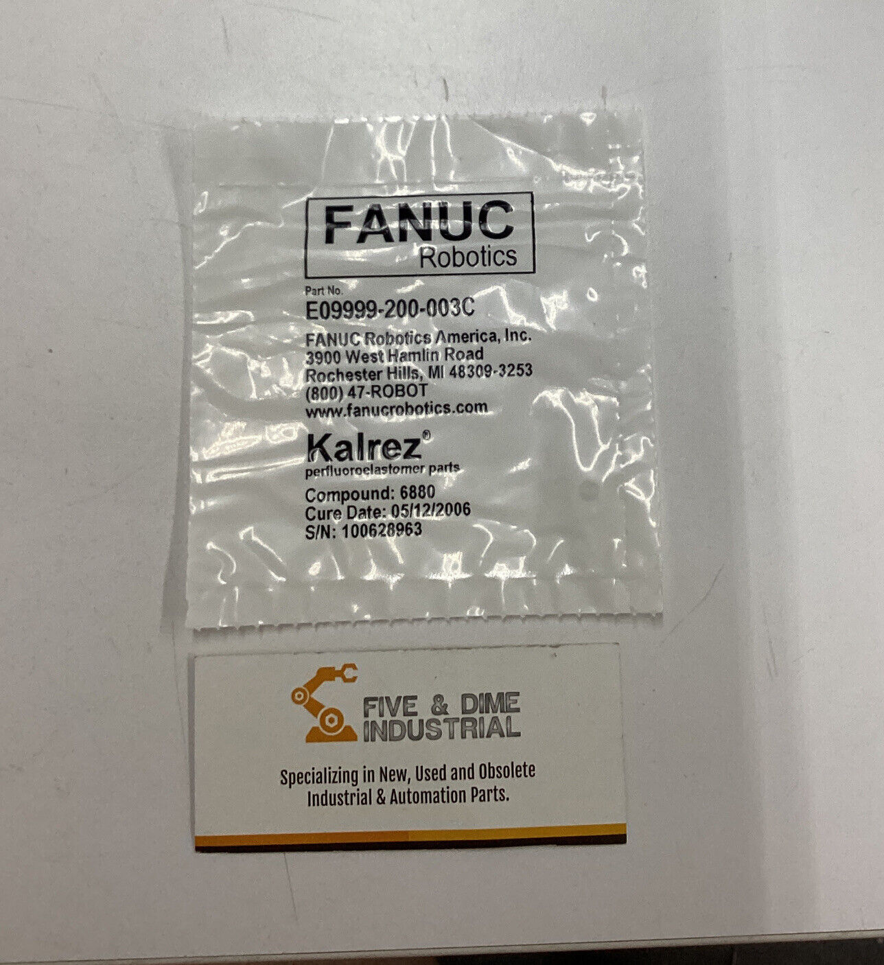 Fanuc / Kalrez E09999-200-003C New O-Ring / Seal (RE128)