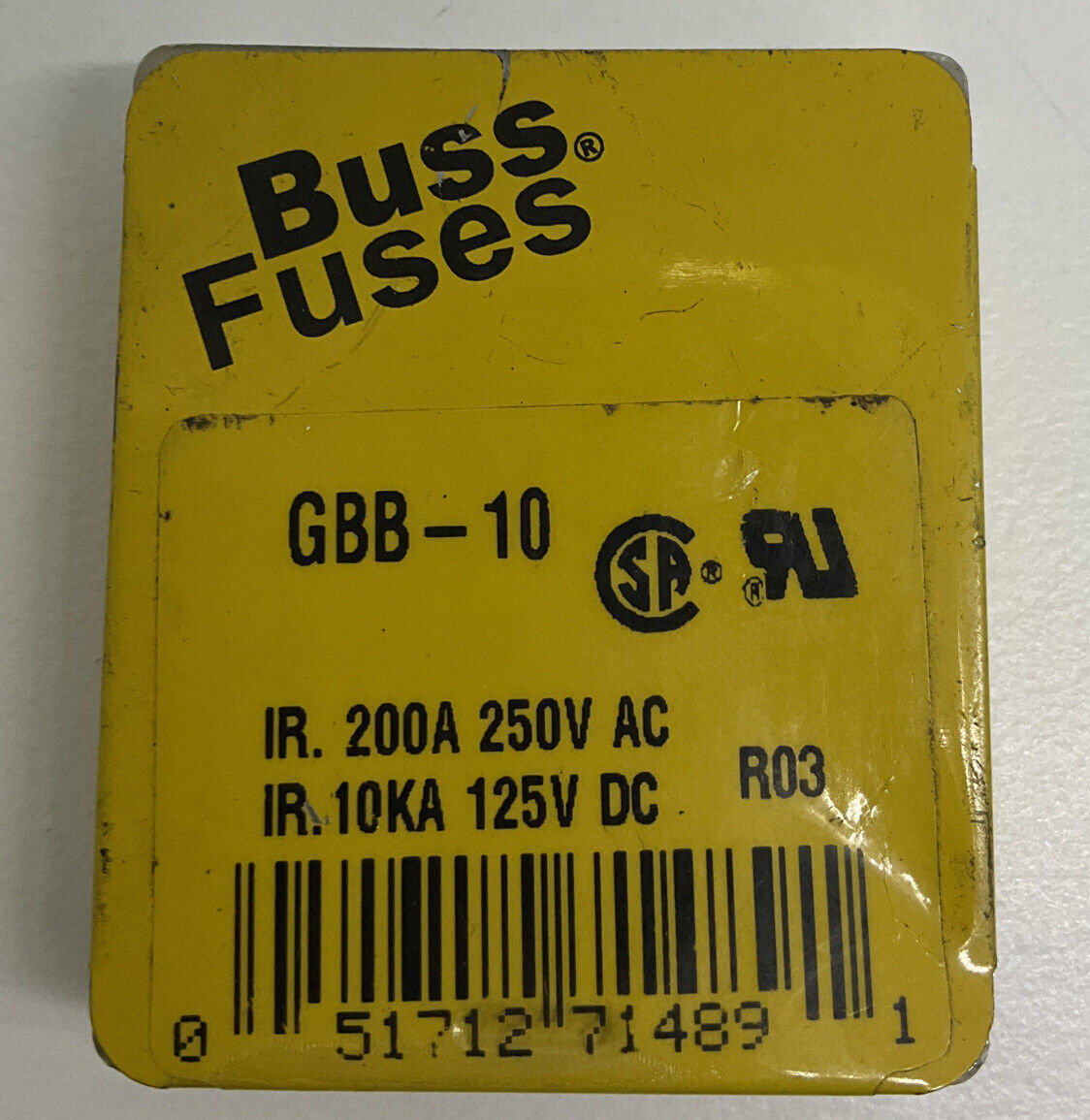 Bussmann Buss GBB-10  10 AMP Fuses 5 Pack (YE243) - 0