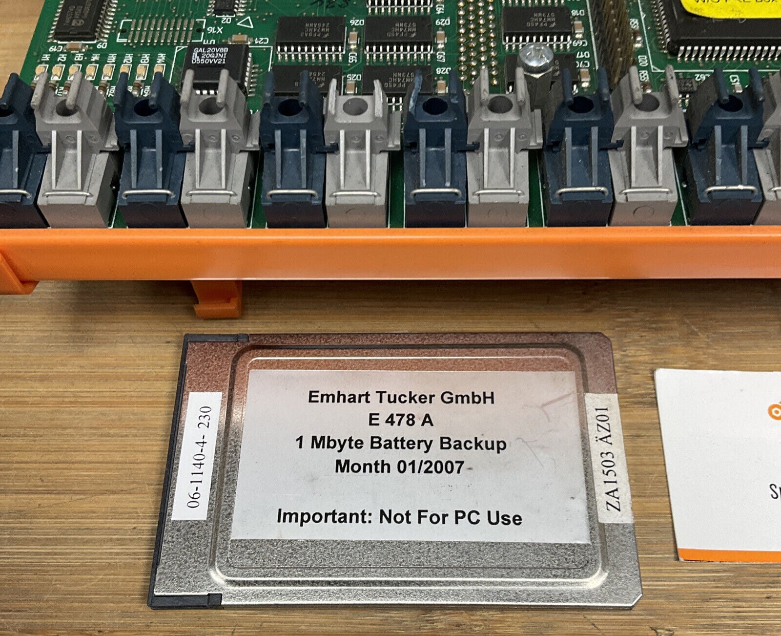 Emhart Tucker E477A PC Board W/ E478A Battery Backup (CB104) - 0