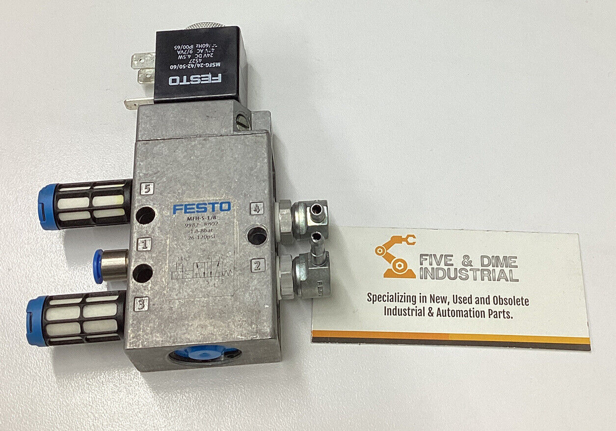 Festo MFH-5-1/8 Solenoid Valve 24vDC (CL227)