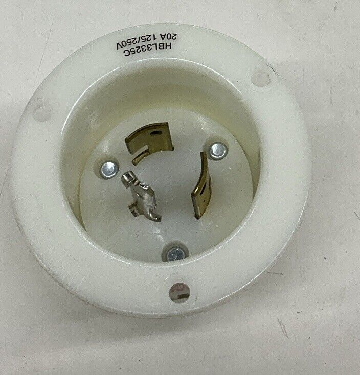 HUBBELL HBL3325C 20A 125/250V Flanged Inlet (YE109)